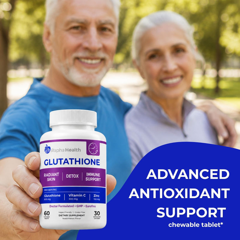 Glutathione Supplements with Vitamin C & Zinc | Advanced Antioxidant | Each serving delivers 300 mg of Vitamin C and 100 mg of Zinc - Immune Support 60 Count (Pack of 1)