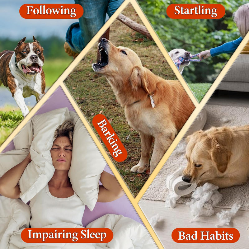 New Ultrasonic Pet Trainer,Pet Training Tool with Light,Ultrasonic Dog Bark Deterrent & Trainer - Stop Excessive Barking,Bark Deterrent Device,Compact Bark Control for Dogs,3 Training Modes