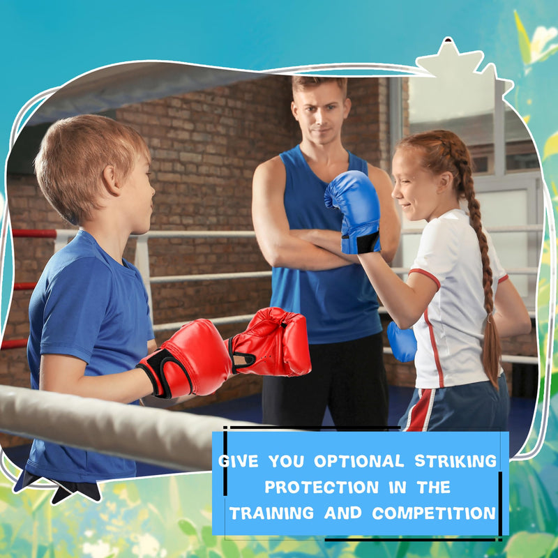 4 Pairs Kids Boxing Gloves Sparring Punching Gloves for Kid and Youth Training Kickboxing, 4 Colors