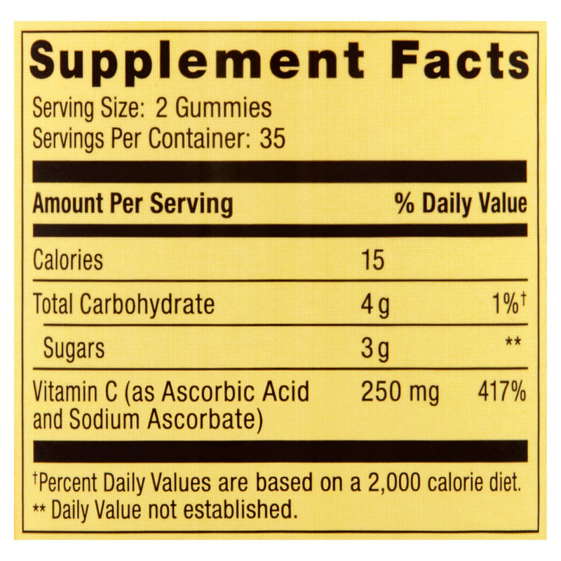 Spring Valley - Gummie Vitamin C 240 mg, 70 Orange Gummies 1