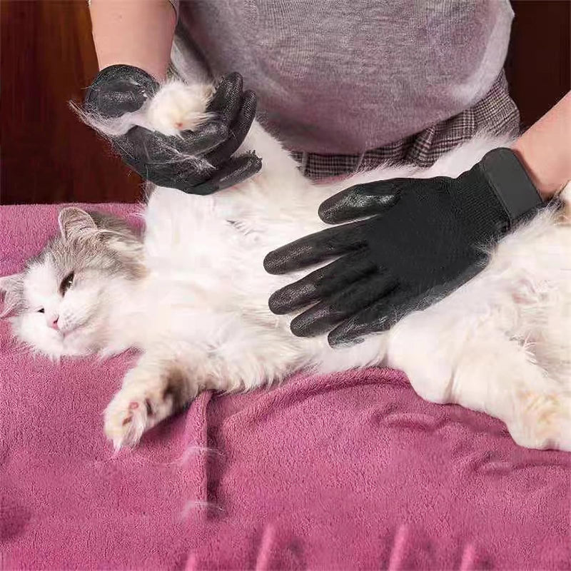 Grooming gloves for dogs and cats, pair of gloves for grooming pets and horses, for removing excess dog and cat fur - BeesActive Australia