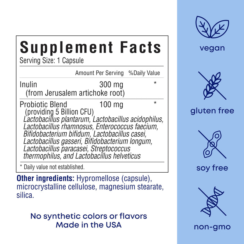 her own Probiotics for Women, 5 Billion CFUs with Prebiotics, Supports Healthy Digestion, 11 Strains, Gluten and Soy Free, Vegan, Non-GMO, 30 Capsules, 30 Servings Unflavored 30 Count (Pack of 1)