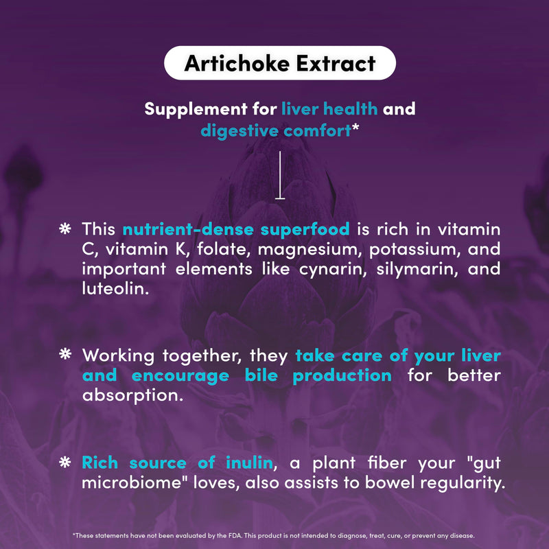 Artichoke 500 mg Supplement - Potent Artichoke Extract Capsules for Liver Health & Digestive Support - Artichoke Leaf Extract Promotes Energy & Focus - 30 Capsules 30 Count (Pack of 1) - BeesActive Australia