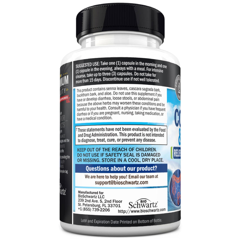 Colon Cleanser and Detox for Digestive Support - 15 Day Fast-Acting Extra Strength Cleanse with Probiotic Fiber, Psyllium Husk and Noni for Constipation Relief and Bloating Support, Non-GMO, 45 Count - BeesActive Australia