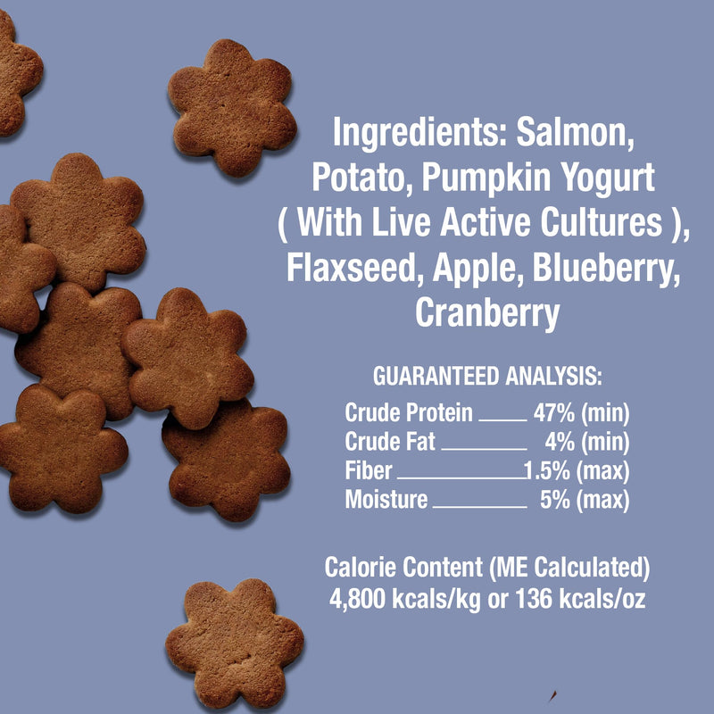 Whole Life Cat Living Treats for Cats – Human Grade Probiotics for Allergy & Itchy Skin Relief, Natural Digestive Support, Healthy Cat Snacks for Felines - Salmon & Yogurt, 1 oz (Pack of 2) Healthy Skin With Salmon & Yogurt 1 Ounce (Pack of 2)
