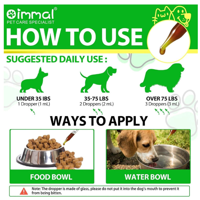 Dog Dewormer, Natural Herbal Supplement for Dogs, Dog Herbal Cleanse, Digestive Support, Gut Health, Dewormer for Dog Puppy & Kitten, 60ML