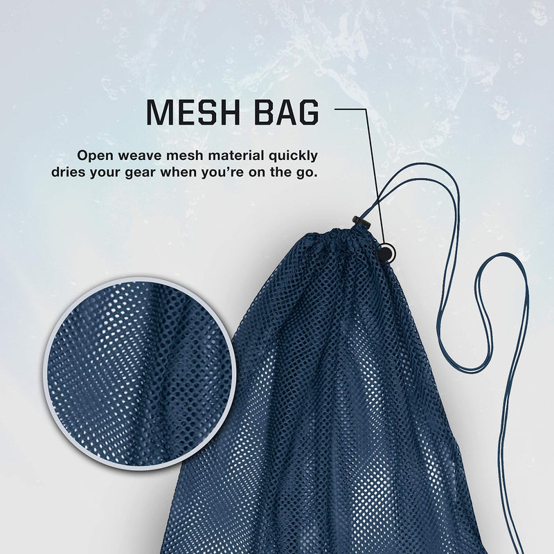 Speedo Drawstring Ventilator Mesh Equipment Bag Blue Grotto - BeesActive Australia