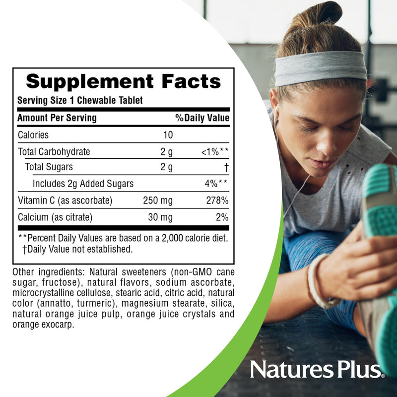 NaturesPlus Love Buffs - 90 Chewable, Heart-Shaped Tablets - 250mg Buffered Vitamin C - Vegan, Gluten Free - 90 Servings