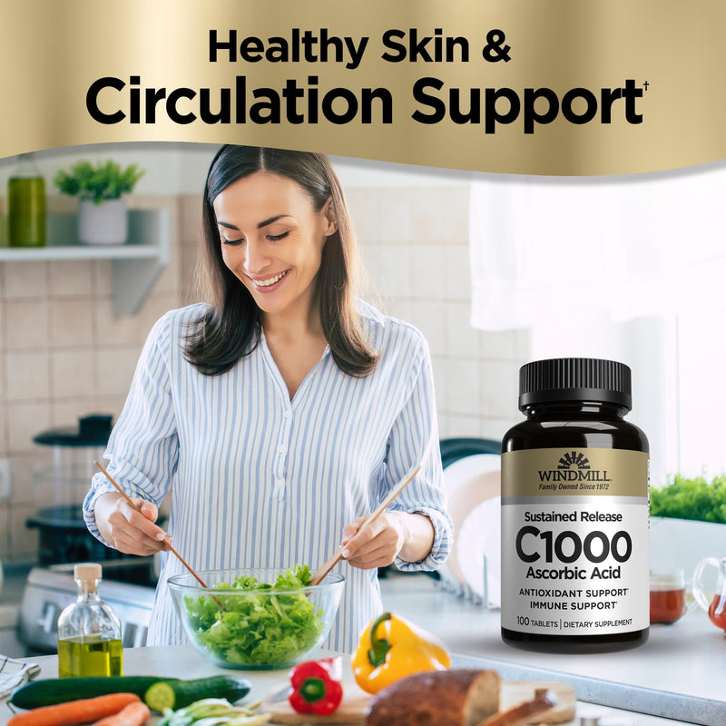 Windmill Vitamin C-1000 Tablets Sustained Release 100 Tablets