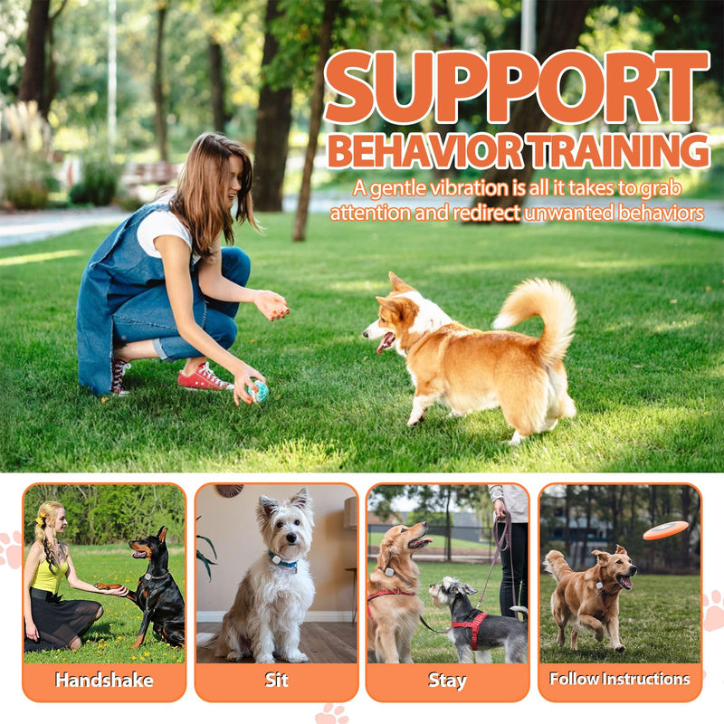 Dog Training Device No Shock, Dog Training Collar Clip with Remote, Safe & Humane Vibrating Dog Clicker, One-Touch Operation, for Beginner Dog Trainer for 5-15 lbs Small Medium Large Dogs - BeesActive Australia