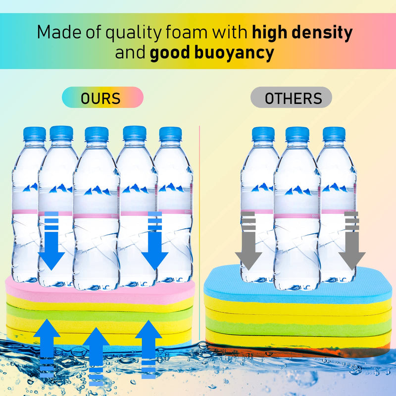 Macarrie Swimming Floats for Kids Swim Belts Swim Bubbles 3 Layers Back Floats Adjustable for Safety Training Beginners Swimming Sport Pool Lesson(2 Pack) - BeesActive Australia