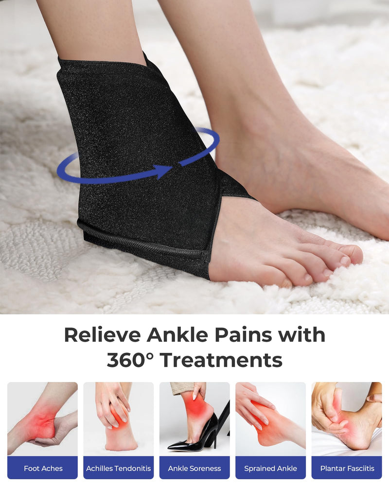 Koonie Ankle Ice Pack Wrap for Swelling, Plantar Fasciitis, Planters Facetious Relief, Reusable Ankle Brace Ice Pack, Cold Therapy Sock Compression for Achilles Tendonitis, Sore Feet, Foot & Heel Modern