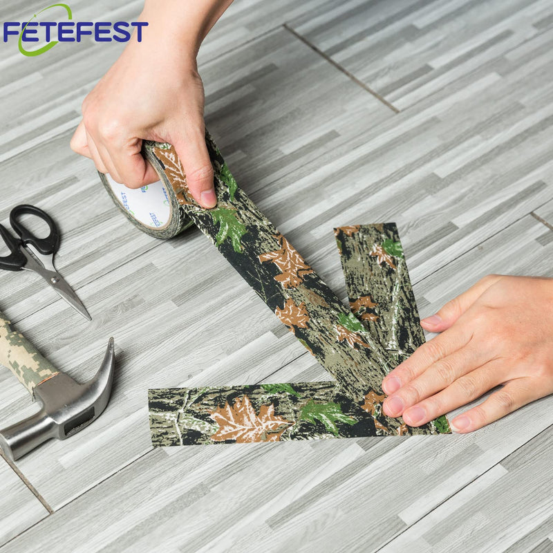 Camo Tape Camouflage Tape No Residue, Non-Reflective 2" by 30Yard with Various Camo Patents Maple Camo - BeesActive Australia
