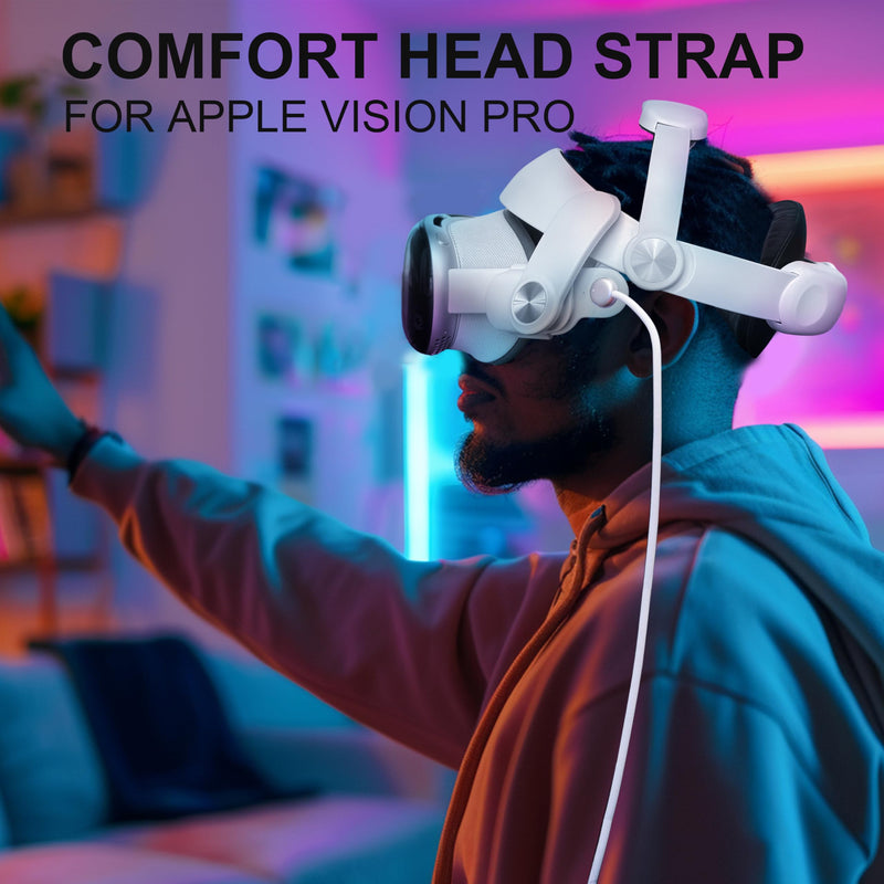 Takzop Head Strap Compatible with Apple Vision Pro, Adjustable and Comfortable Strap Headband for Vision Pro,Replacement Head Strap for Vision Pro Accessories. - BeesActive Australia