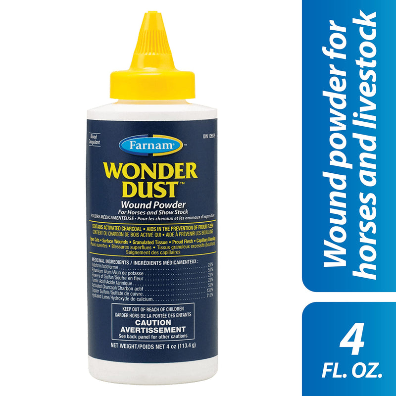 Farnam Wonder Dust Wound Powder for Horses and Show Stock, 4 Ounces (Pack of 2) - BeesActive Australia