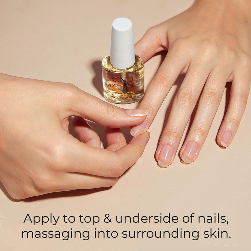 CND Cuticle Couple, SolarOil + Cuticle Eraser, Natural Blend Oils, Moisturizes and Conditions Skin, Gentle Exfoliator, 0.5 fl oz. - BeesActive Australia