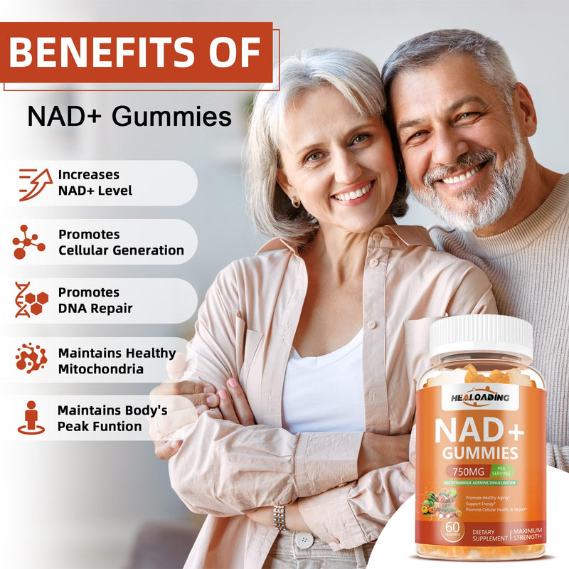 NAD+ Gummies NAD Resveratrol Supplement : NAD Supplements for Women Aging Defense Absorption Than Nicotinamide Riboside Boost Vitamin B3 D3 Sodium Zinc Support Cellular Health Energy and DNA Repair