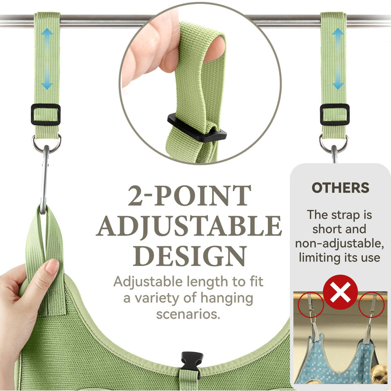Dog Grooming Hammock – for Dogs Cat Grooming Hammock,Dog Sling for Nail Trimming with Dog Nail Clippers for Small Dogs,Dog Hammock for Nail Trim,Dog Hanging Harness for Nail Trimming M ( Legs Distance : 7-14" / Max W：45lb ) - BeesActive Australia