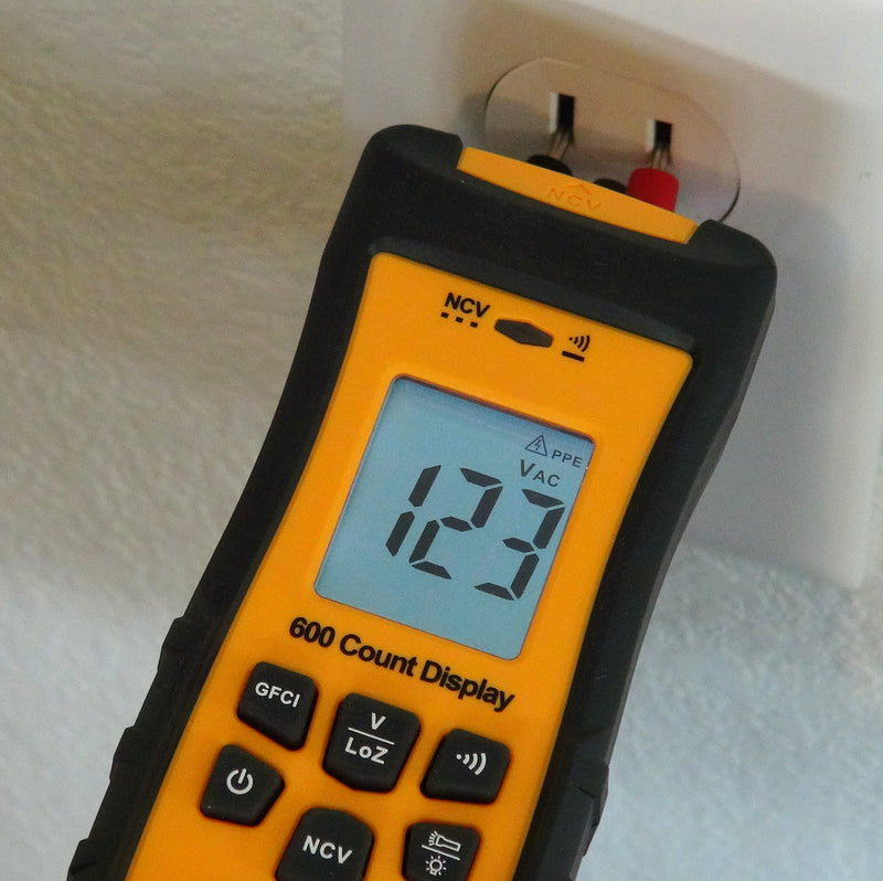 Ideal Electrical 61-557 Voltage and Continuity Tester w/LCD,GFCI,Flashlit and NCVT