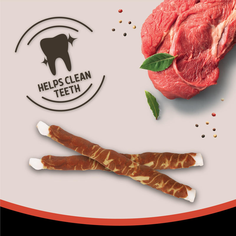 Rosewood Large Steak Sticks for Dogs - Made with Beef and Pollock, Grain Free Chews, High Protein Dog Treats, By Pets Unlimited (240g) 240 g (Pack of 1)