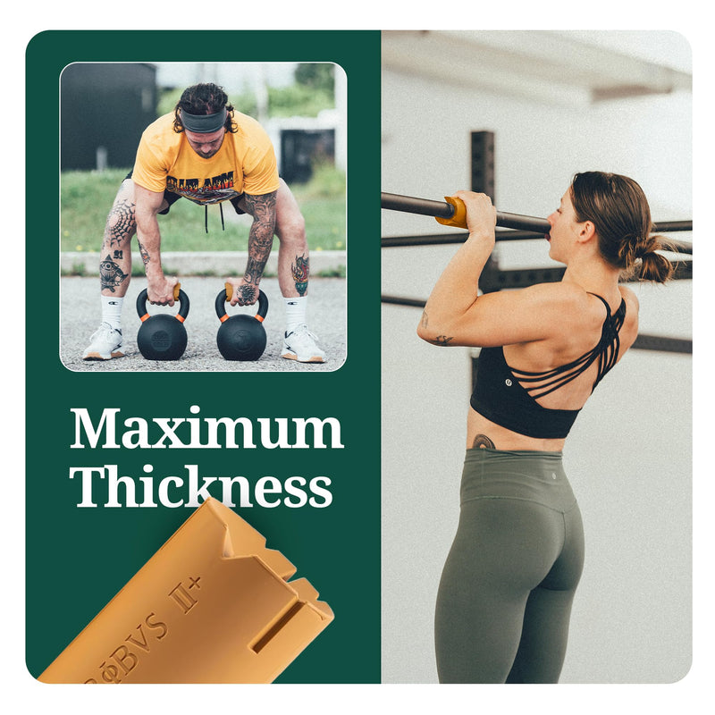 Tribus Thick Grips for Barbells Dumbbells | Thick Dumbbell Grips | Extreme Arms & Forearms Builder - Grip Strength Prime Grips