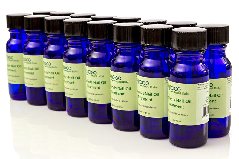 Psoriasis Nail Oil Care from Indigo Natural Herbs. Toenails, Fingernails, Skin Care. Relief of Chapping, Cracking, Roughness, Redness, Dryness, Fungus. Repairs and Strengthens Nails. (15 ml) 0.51 Fl Oz (Pack of 1) - BeesActive Australia