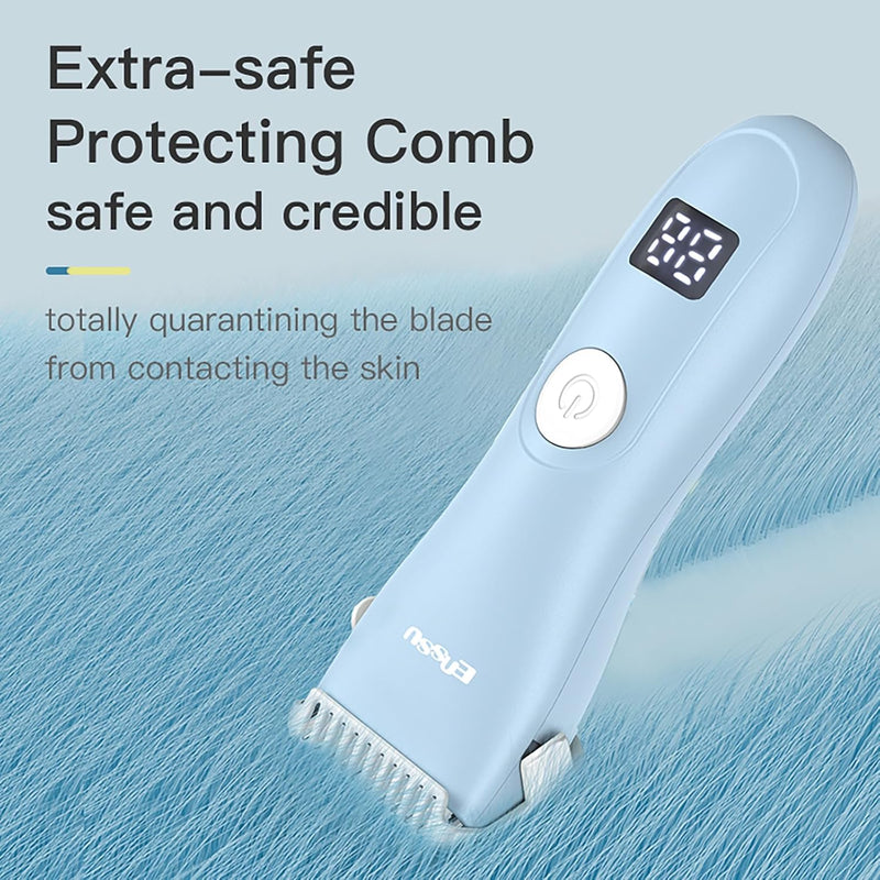 Baby Hair Clippers Quiet Hair Trimmer for Kids Toddler, Silent Hair Clippers for Children with Autism, Waterproof Rechargeable Cordless Ceramic Blade Haircut Kit - BeesActive Australia