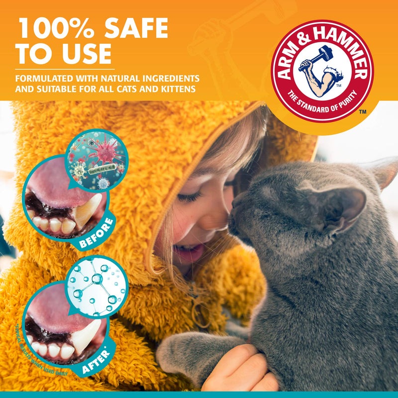 Arm & Hammer for Pets Dental Kit for Cats | Eliminates Bad Breath | 3 Piece Set Includes Cat Toothpaste, Cat Toothbrush & Cat Fingerbrush in Tasty Tuna Flavor,2.5 ounces 2.5 Ounce (Pack of 1) - BeesActive Australia