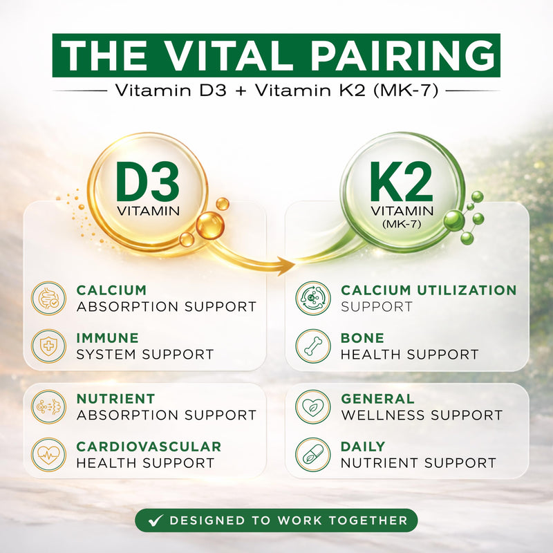 Vitamin D3 K2, 10,000 IU D3 + 200 mcg K2 MK-7, 300 Softgels | 10,000 IU Vitamin D3 + 200 mcg Vitamin K2 MK-7 per serving; Enhanced with Coconut Oil; Non-GMO, Gluten-Free
