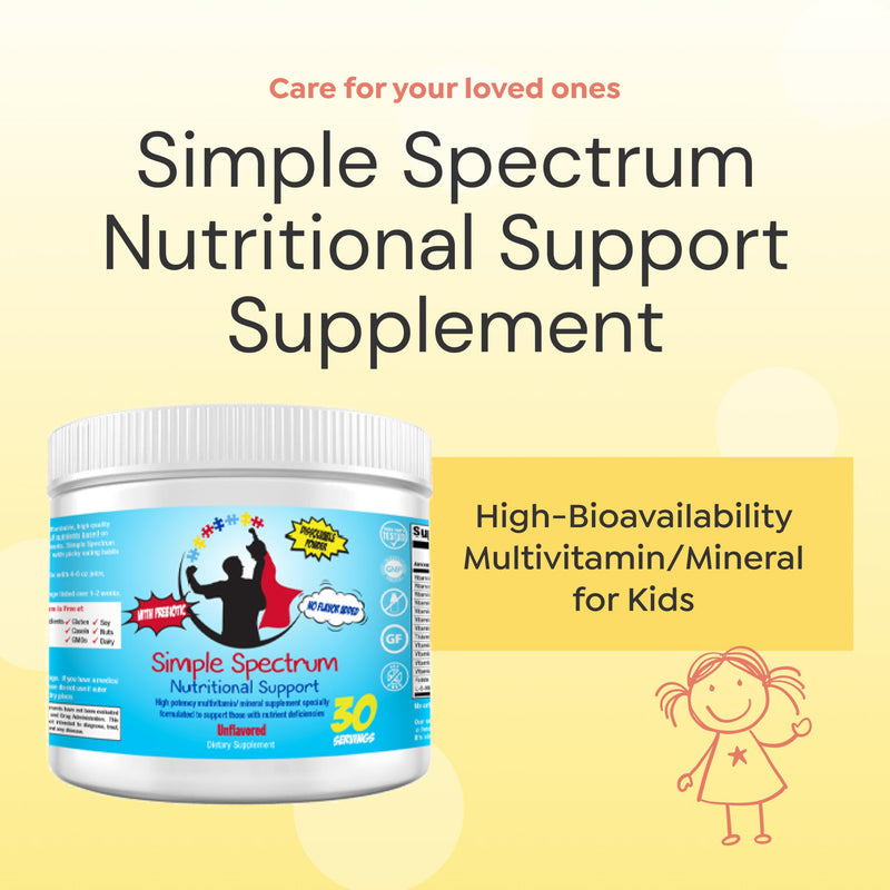 Simple Spectrum Vitamin Supplement, Nutritional Support, No Added Sugars or Artificial Ingredients