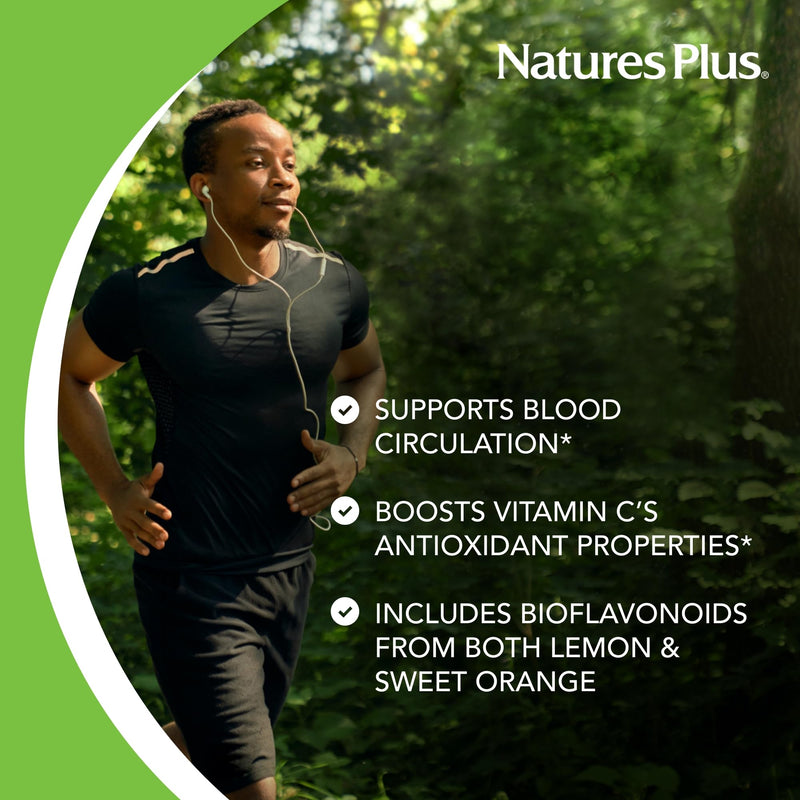 NaturesPlus Biorutin 1000 mg - 90 Tablets - Bioflavonoid & Rutin Complex - Supports Vascular Function & Circulation - Vegetarian, Gluten Free - 90 Servings