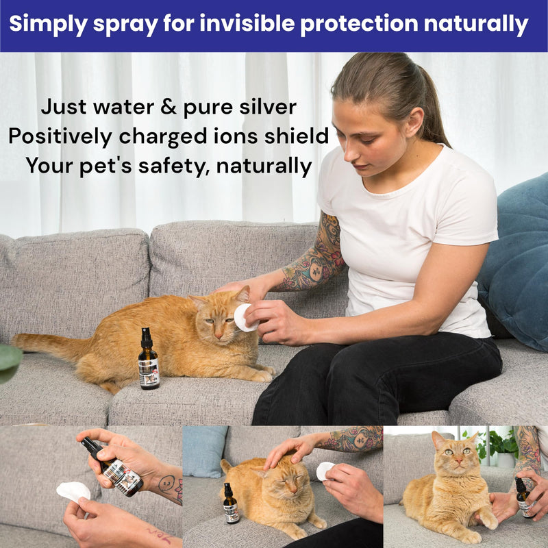 Colloidal Silver for Dogs: 2oz (59ml) Multi-Purpose Silver Spray - Optimal for Dog Wound Care, Cat Acne, and Oral Health, Essential Skin Care Spray for Pet First Aid Kits Small - BeesActive Australia