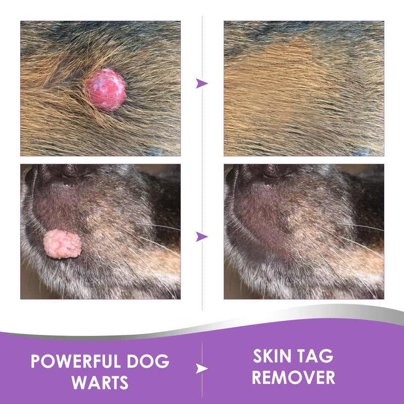 Dog Wart Remover Liquid - Dog Skin Tag Remover & Wart Removal Treatment Repaidly Eliminate Skin Tag & Warts Remover for Dogs 20ml (Pack of 1) - BeesActive Australia
