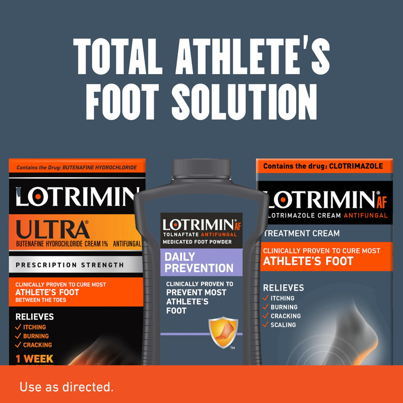 Lotrimin AF Cream for Athlete's Foot, Clotrimazole 1% Antifungal Treatment, Clinically Proven Effective Antifungal Treatment of Most AF, Jock Itch and Ringworm, Cream, 1.1 Ounce (30 Grams) (New Look) 30g - BeesActive Australia