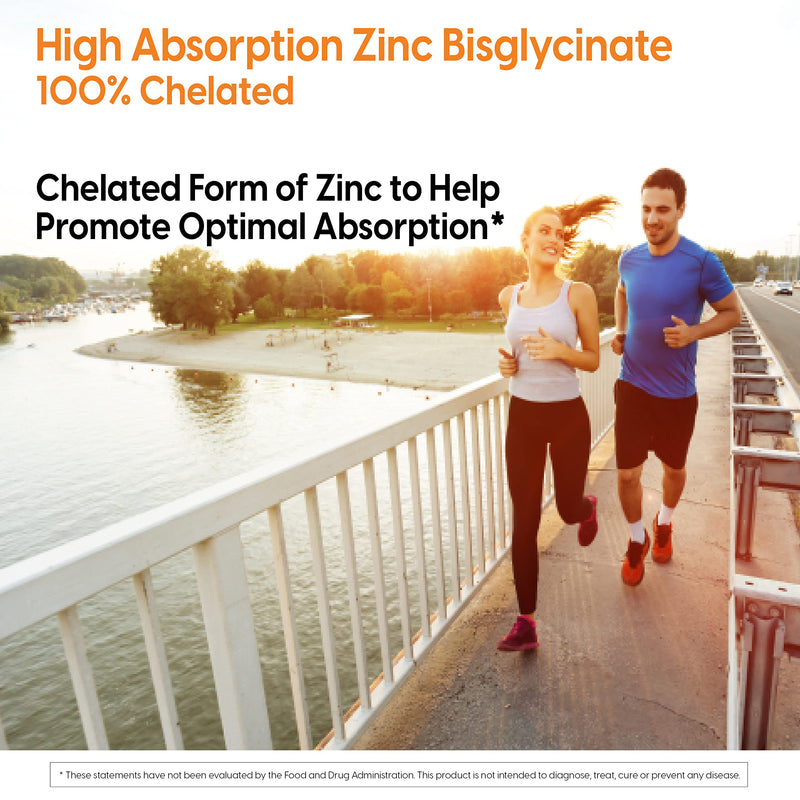 Doctor's Best High Absorption Zinc Bisglycinate 50mg High Potency Supporting Enhancing Immune System Antioxidant VC, 90 Count Unflavored 90 Count (Pack of 1) - BeesActive Australia