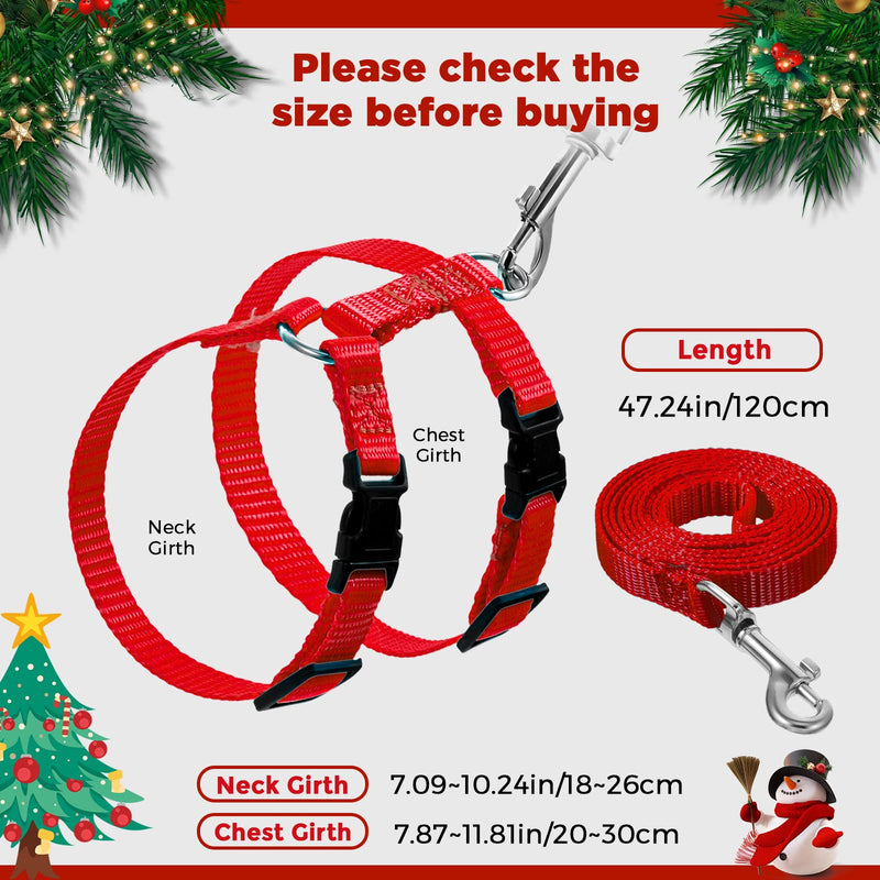 Outus 5 Pieces Adjustable Rabbit Harness and Leash Set Escape Proof Bunny Harness Vest for Pet Running Walk Jogging Leash Harness for Bunny Cat Puppy Kitten Ferret and Other Small Pet(Vivid Color) Vivid Color - BeesActive Australia