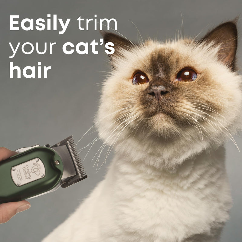 Cat Clippers for Matted Hair - Matted Cat Fur Remover - Low Noise Grooming Trimmer & Shaver | Pet Clippers for Long Hair Cats | Professional Pet Shaver with Detachable Guards - BeesActive Australia