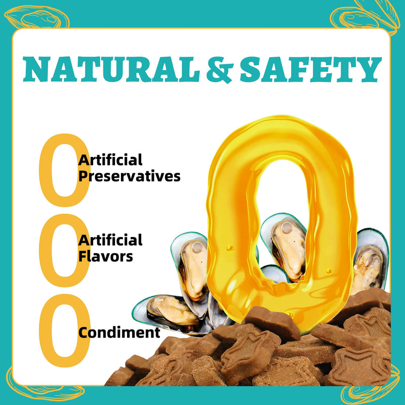 Just Try 15 OZ Green-Lipped Mussel Dog Treats Biscuits Hip & Joint Support for Dogs Training Treats Healthy Dog Treats