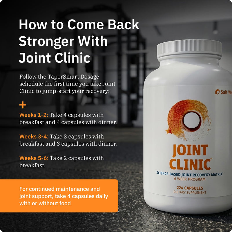 SaltWrap Joint Clinic Multivitamin, Type II Collagen, 224 Caps Made in USA, C3 Turmeric with Cissus and Hyaluronic Acid to Reduce Oxidative Stress and Support Healthy Inflammation Response | Made in USA, C3 Turmeric with Cissus and Hyaluronic Acid to R...