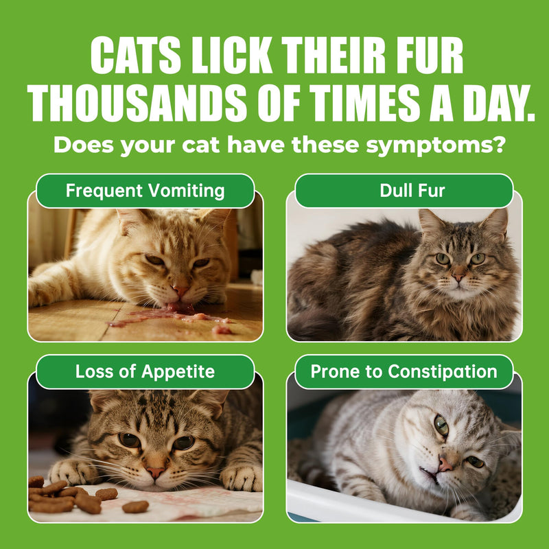 Just Try 3.38oz Cat Hairball Remedy Gel Chicken Flavor Paste Hairball Treatment for Cats Hairball Control Cat Supplements, Healthy Stomach & Shinny Skin