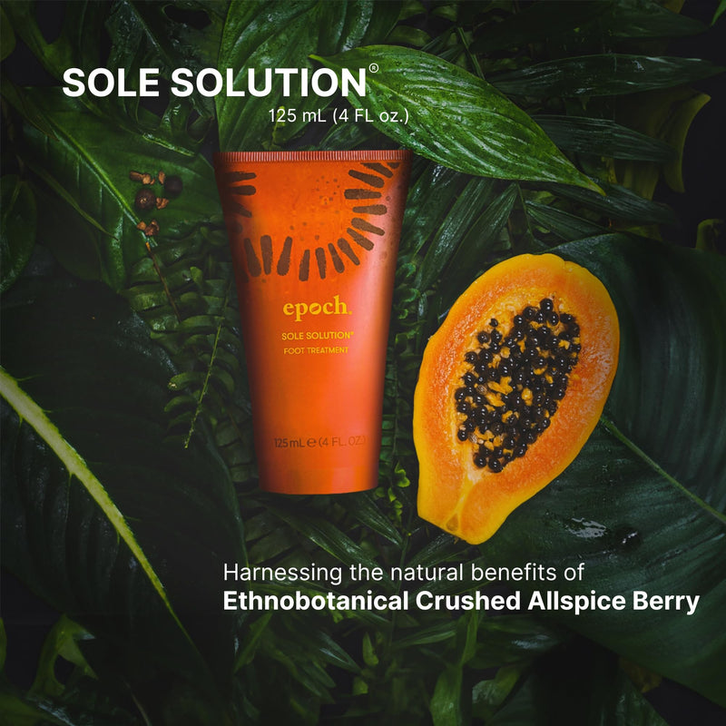 Nu Skin Epoch Sole Solution Foot Treatment | Intensive Moisturizing Cream for Dry Feet, Rough Skin & Heels | Softens Calluses With Natural Papain, Urea, Baobab & Allantoin | 4 oz | 1 Pack 4 Fl Oz (Pack of 1)