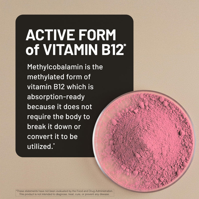 NatureWise Vitamin B12 Methylcobalamin - Active Form for Ultra Absorption - 1000mcg Methylated B12 for Energy, Nerve & Heart Support - Non-GMO, Vegan, USA Manufactured - 60 Capsules[60-Day Supply]