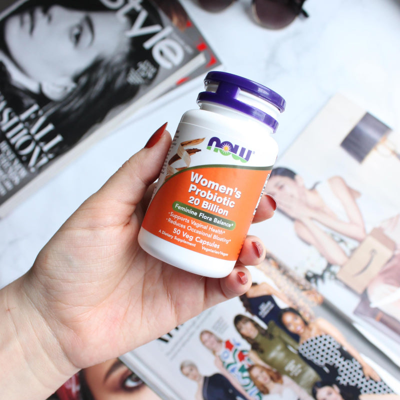 NOW Foods Supplements,Women's Probiotic,20 Billion,Specially Formulated Using Three Clinically Tested Probiotic Strains,50 Veg Capsules,(Pack of 2) 50 Count (Pack of 2)