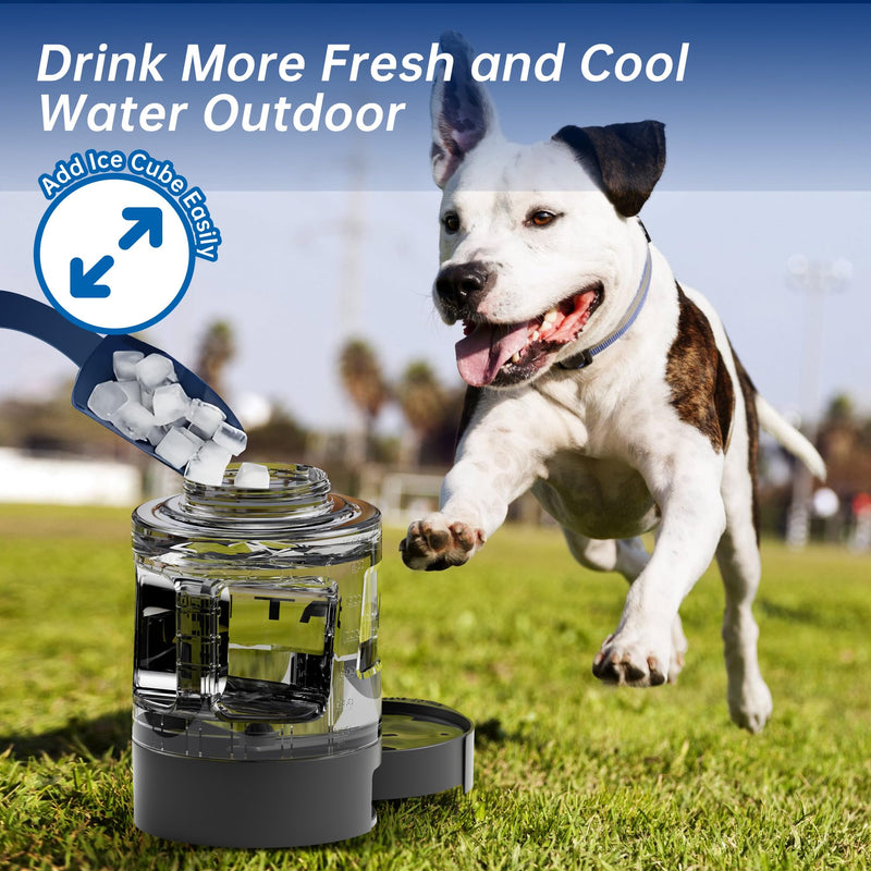 Dog Water Dispenser,77oz Dog Travel Water Bottle, Portable Large Dog Water Bowl Dispenser with Pull-Out Water Bowl for Walking Hiking Camping,Pet Water for Outdoor,BPA Free -BLACK Large Capacity - BeesActive Australia
