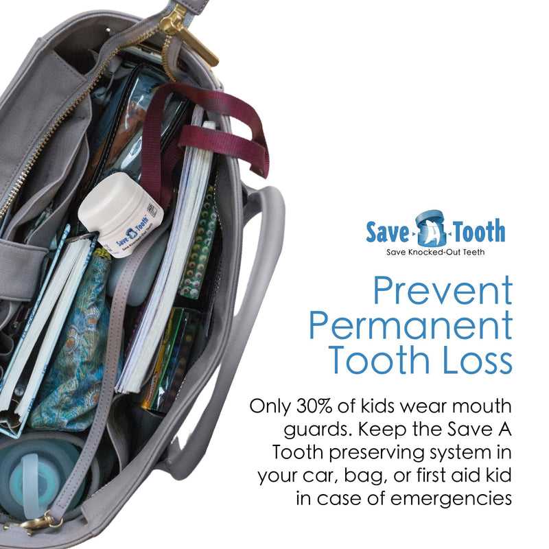 Save-A-Tooth Preservation Kit - Prevent Permanent Tooth Loss, Save Knocked Out Teeth for up to 24 Hours - Tooth Saver Made in the USA by SmartPractice - Keep for a Tooth Emergency - 2 Pack