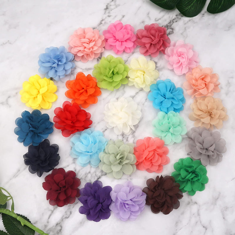 Yxiang 30 Pieces Dog Collar Flowers Bulk Pet Flower Bow Ties Multi-Color Dog Charms Flower for Cat Puppy Dog Collar Grooming Accessories 30 Colors - BeesActive Australia