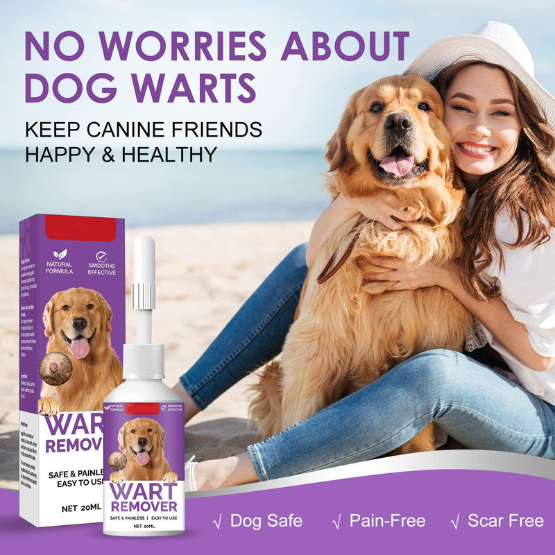 Dog Wart Remover Liquid - Dog Skin Tag Remover & Wart Removal Treatment Repaidly Eliminate Skin Tag & Warts Remover for Dogs 20ml (Pack of 1) - BeesActive Australia