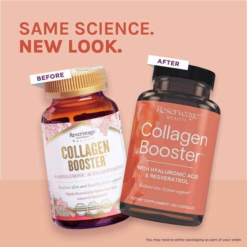 Reserveage Ultra Collagen Booster & Keratin Hair Booster - Features Dermaval, Biotin & Resveratrol - Support Hair & Skin - 60 Ultra Collagen Capsules, 60 Keratin Capsules 60 Count (Pack of 2)