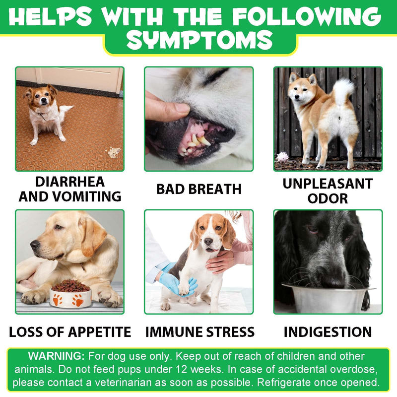 Probiotics for Dogs, 120 Chews Dog Probiotics Treats, Digestive Treats Dogs and Digestive Enzymes, Dog Digestive Health Gut, Immune Bowel Support, Reduce Diarrhea, Gas, Itchy Relief