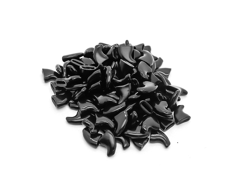 100pcs Cat Nail Caps Black Cat Paw Covers Kitten Nail Caps Pet Tips with Adhesives and Applicators Medium - BeesActive Australia